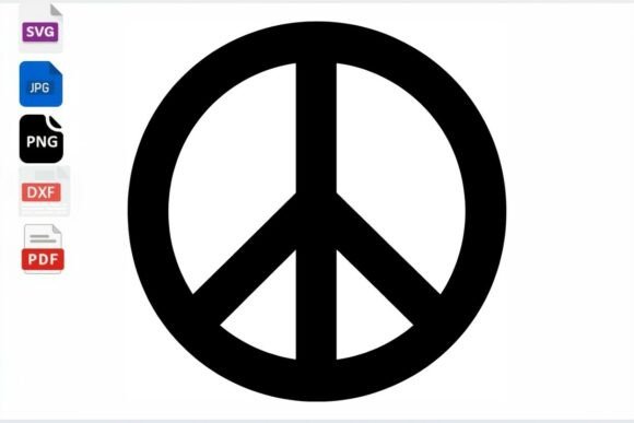 Download Peace Sign SVG PNG DXF PDF Digital - Digital Collection