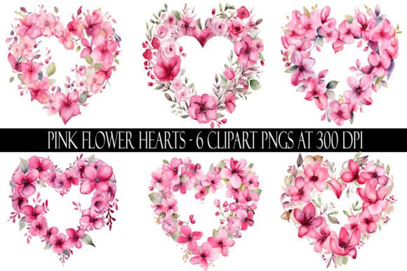 Download Pink Flower Heart Clipart - Pink flower Collection