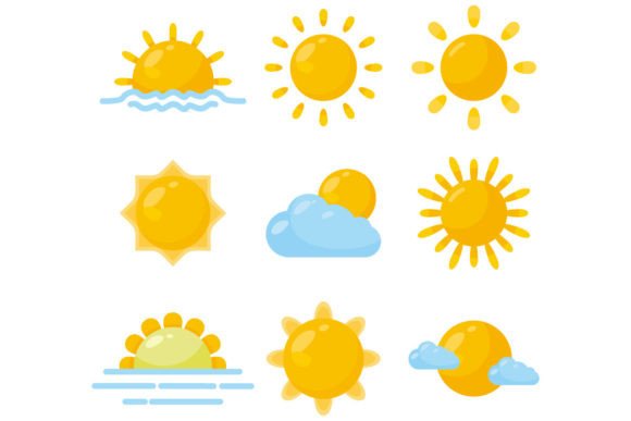 Download Hand Drawn Sun Symbolic Icon Set - Symbolic Collection