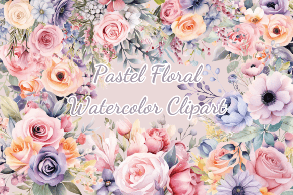 Download Pastel Flowers Watercolor Clipart - Flowers watercolor Collection