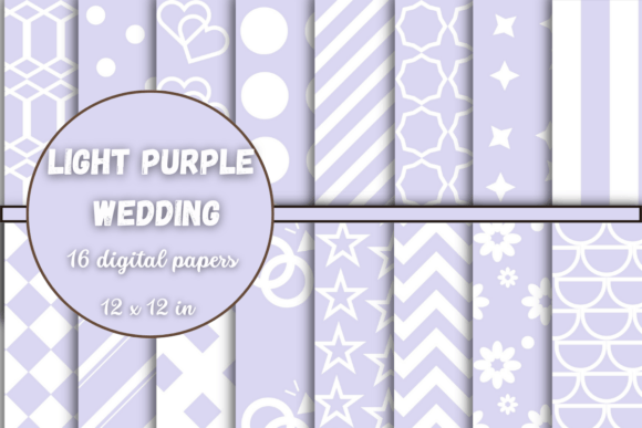 Download Light Purple Wedding Digital Paper - Digital Collection