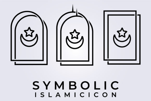 Download Simple Line Art Islamic Symbolic Logo - Premium Resources