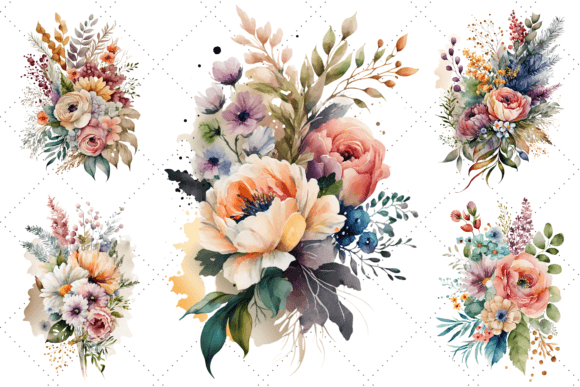 Download Spring Flowers Watercolor Clipart - Flowers watercolor Collection