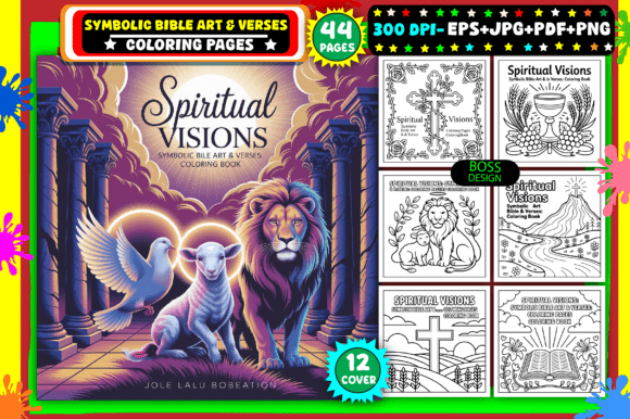 Download Symbolic Bible Art &amp; Verses Coloring - Premium Resources