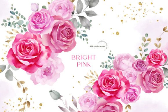 Download Elegant Bright Pink Flowers Clipart - Pink flower Collection