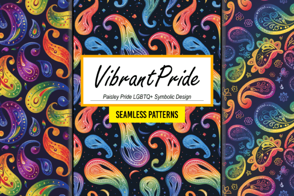 Download Paisley Pride LGBTQ+ Symbolic Design Art - Symbolic Collection